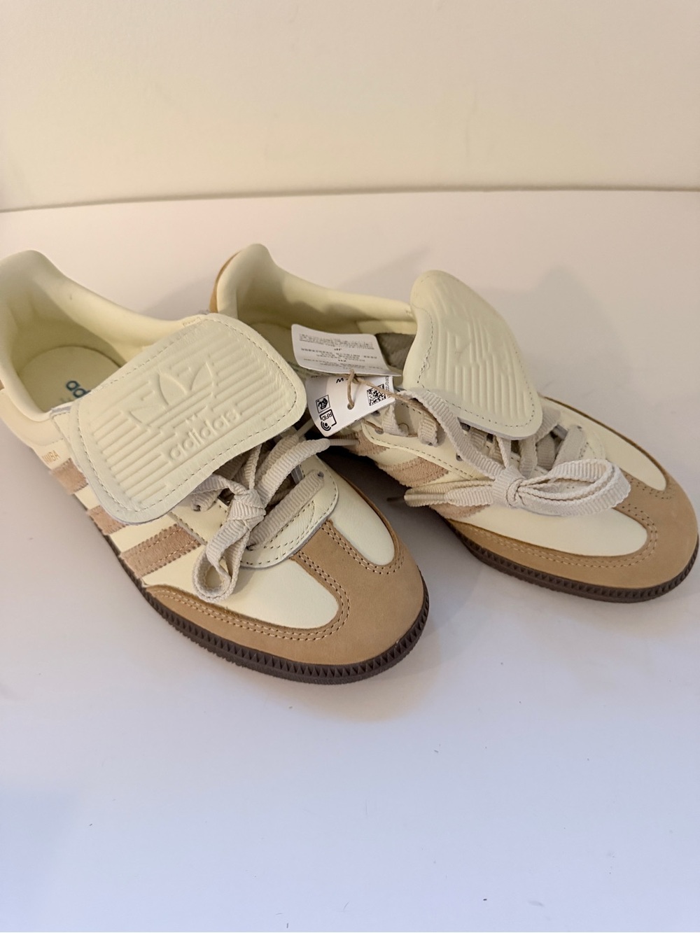 Adidas Samba LT Cream Warm Sand Suede NWT 6 Gum Sole Runs Large